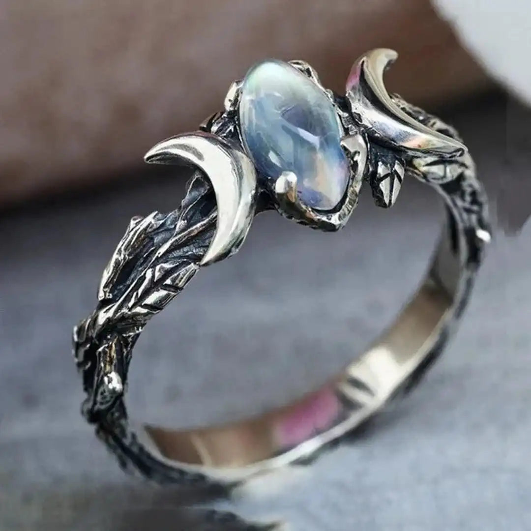 Bague en Pierre de Lune Vintage Bohème