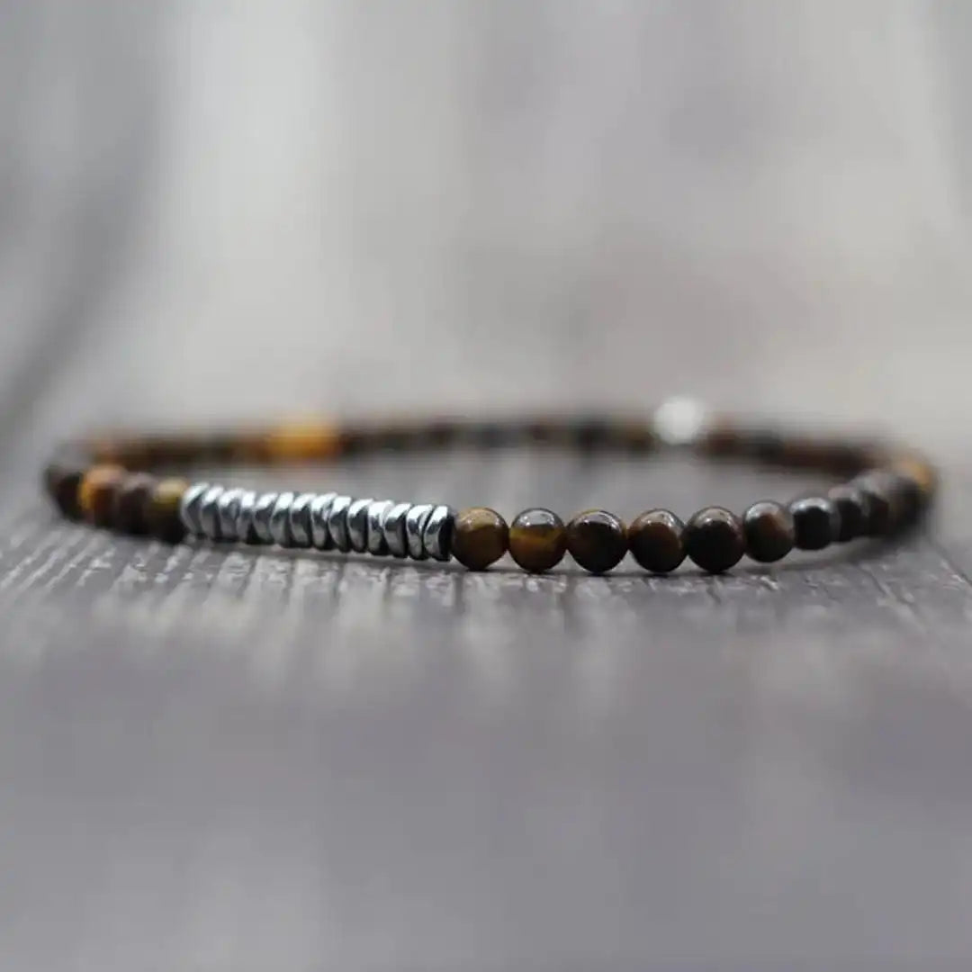 Bracelet en Roche Volcanique Intemporel