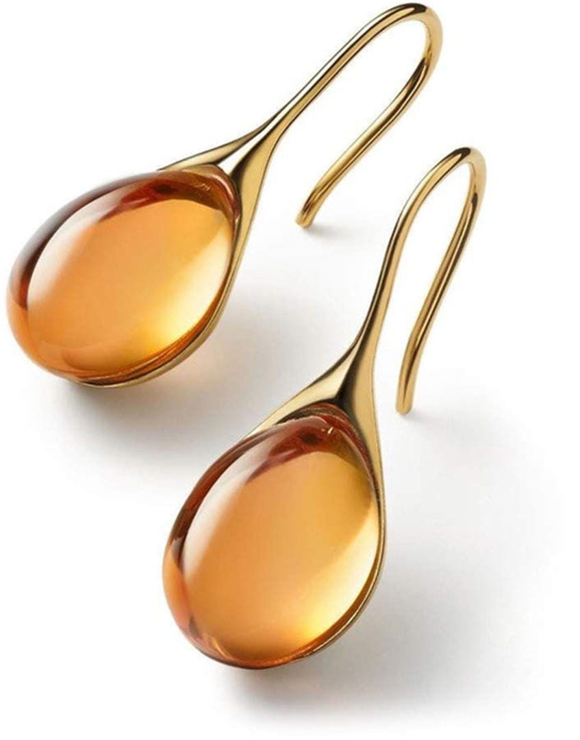 Boucles d'oreilles goutte en cristal minimalistes