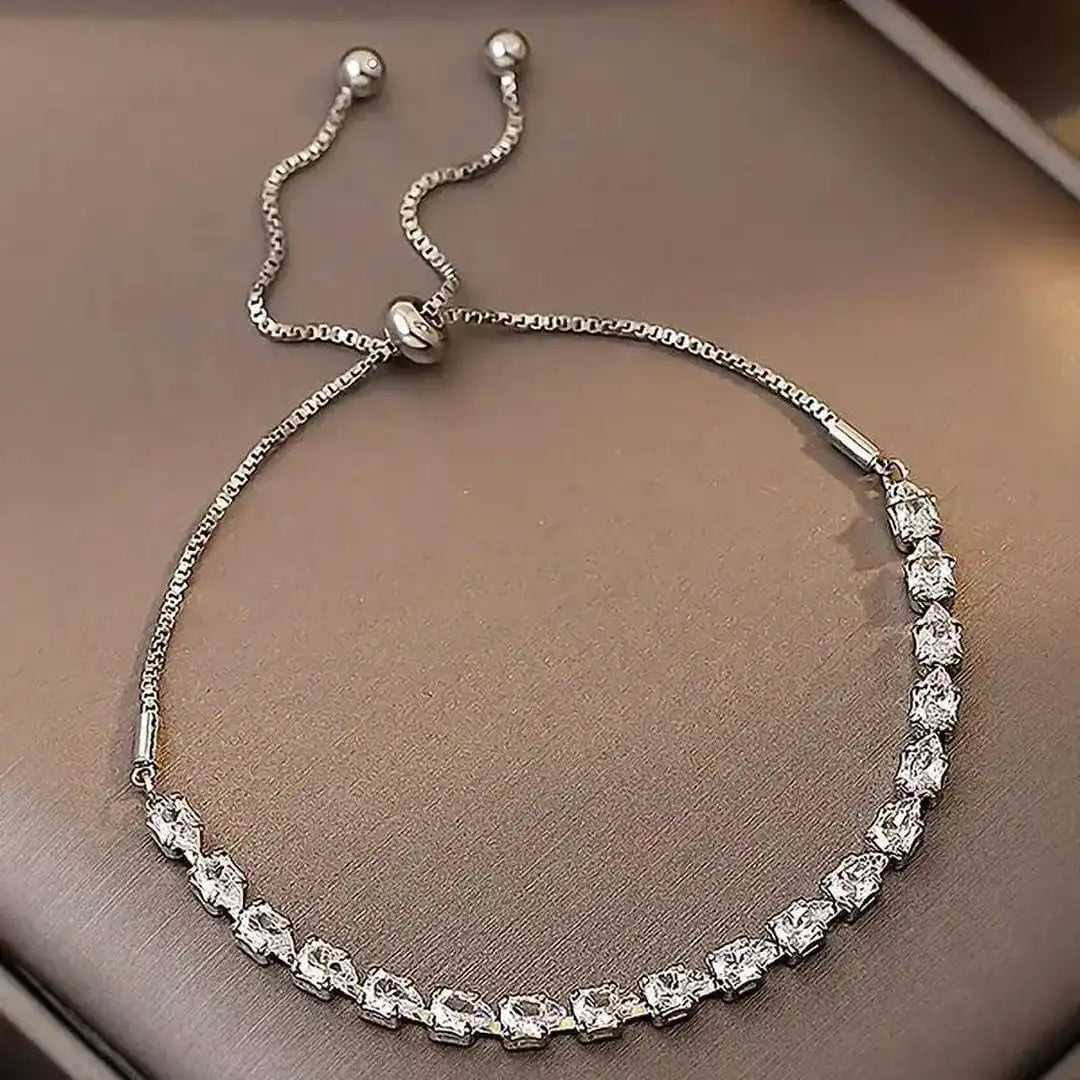 Bracelet en pierre géométrique ajustable