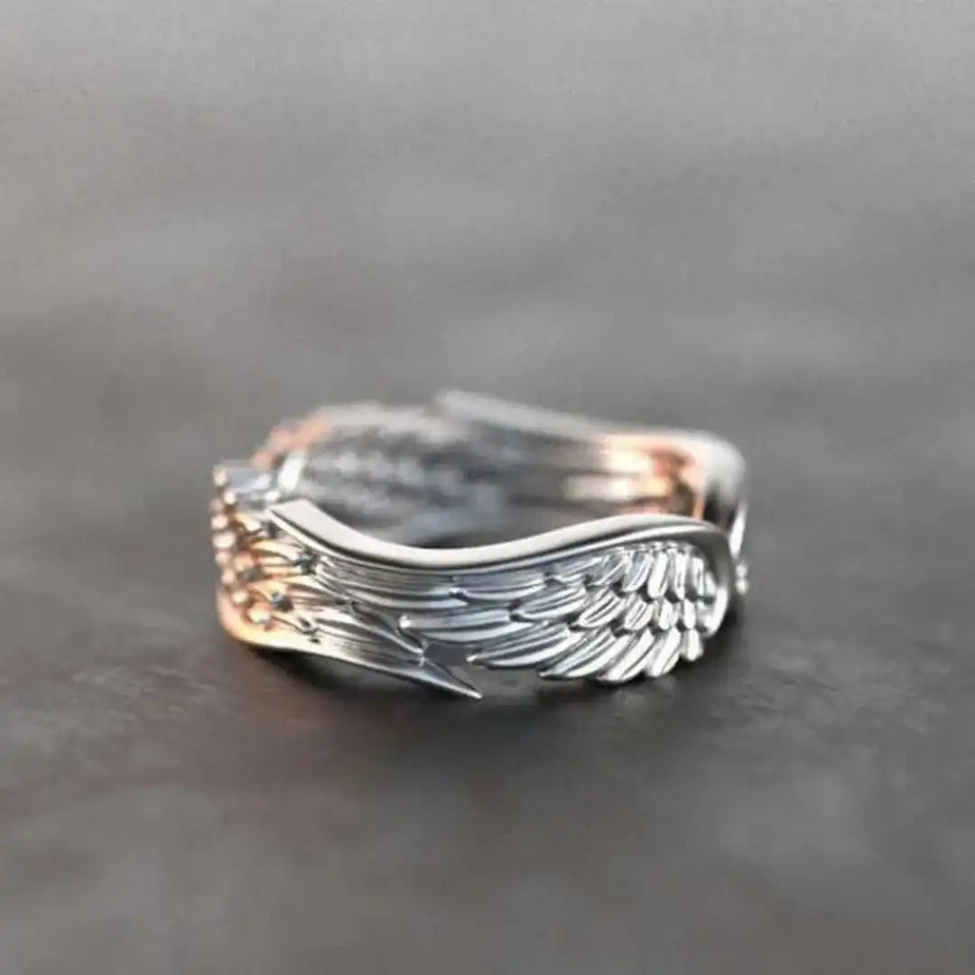 Bague Ajustable Ailes d'Ange Argent
