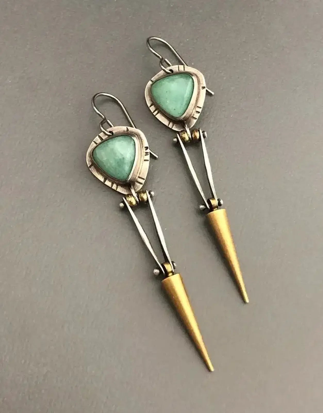 Boucles d'oreilles en pierre vintage Luonto