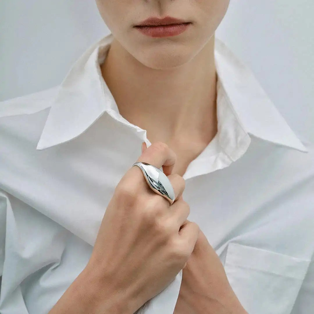 Bague double en or intemporelle