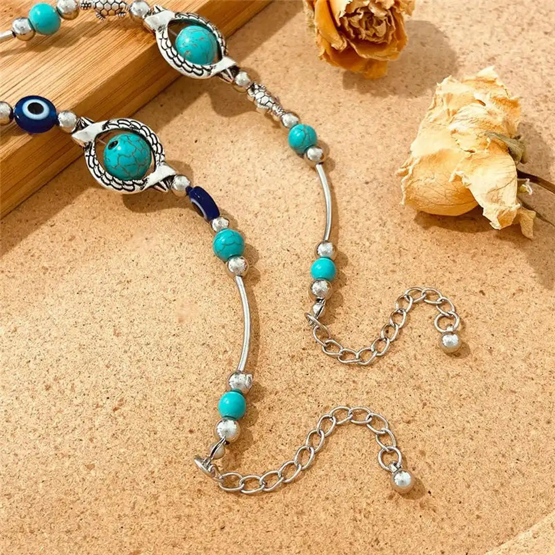 Bracelet Aqua Antiques Argent Turquoise