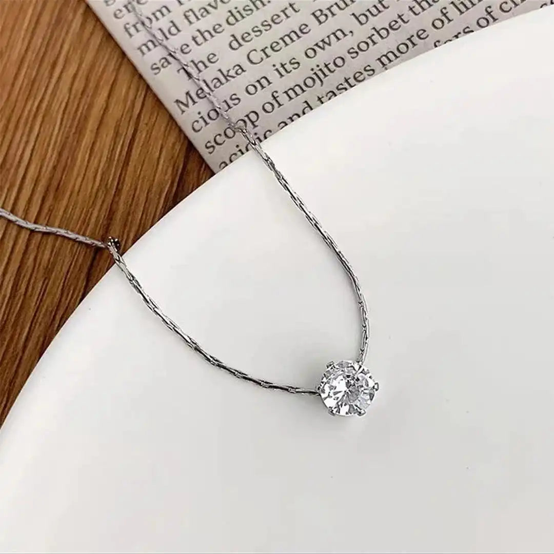 Collier Pendentif Solitaire Hento