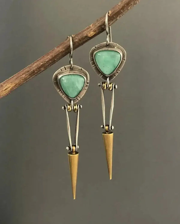 Boucles d'oreilles en pierre vintage Luonto