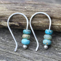 Boucles d'oreilles rétro turquoise