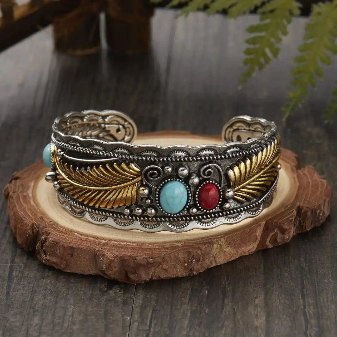 Bracelet en argent doré Mesina Turquoise