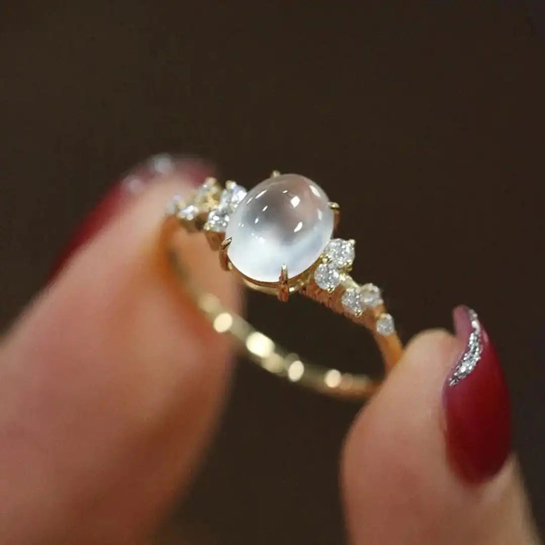 Bague en Pierre de Lune Kuun Hehku