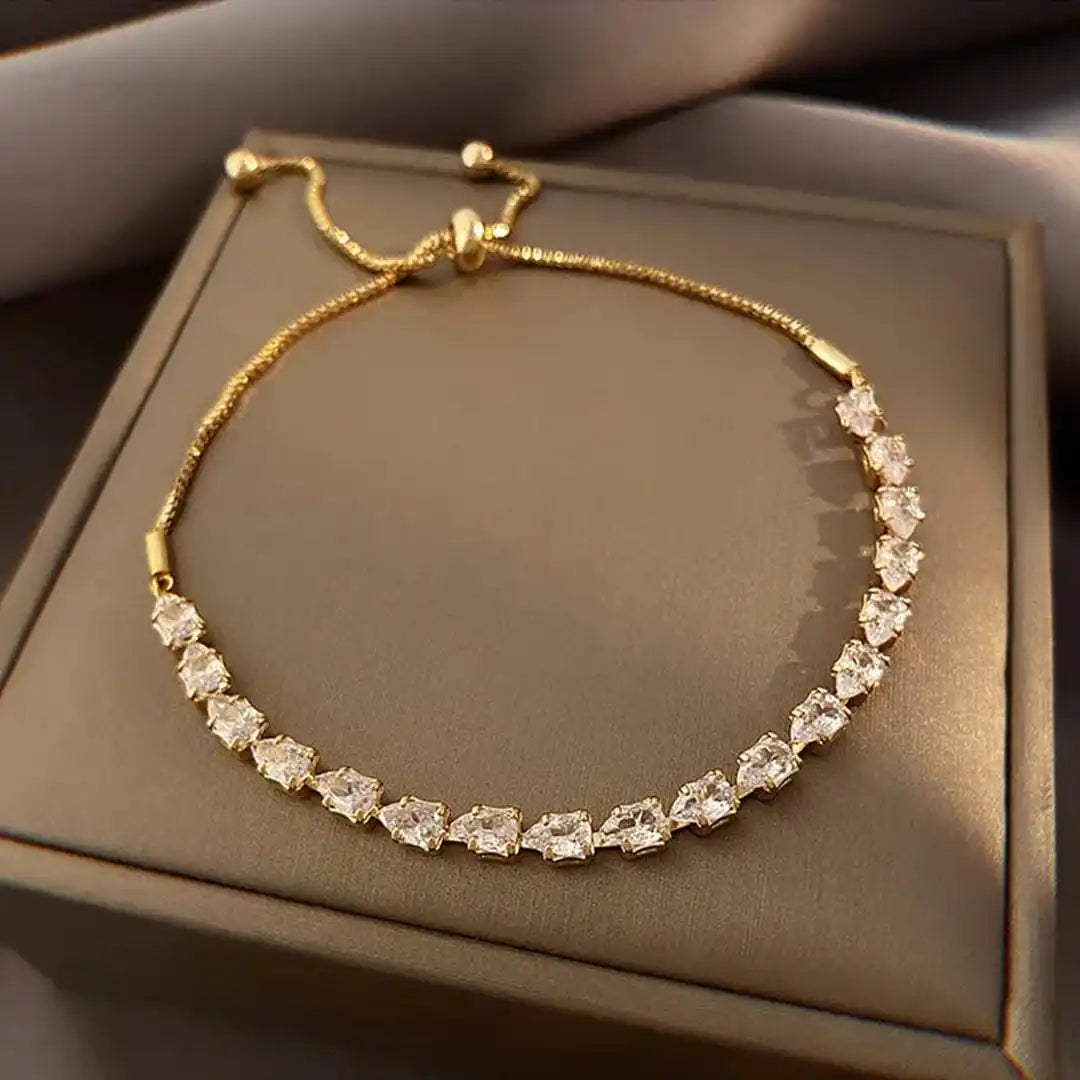 Bracelet en Pierre Géométrique Réglable