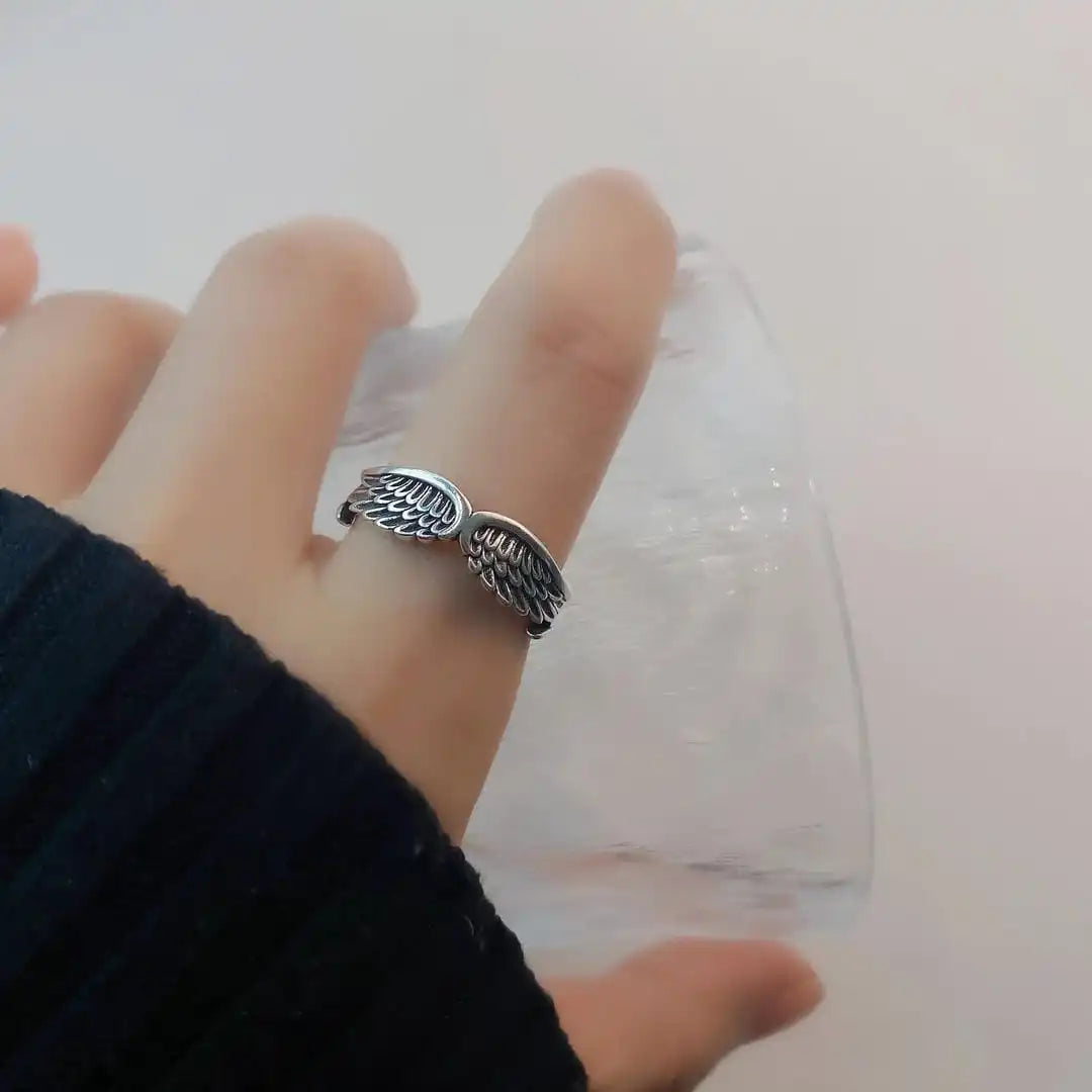 Bague Ajustable Ailes d'Ange Argent