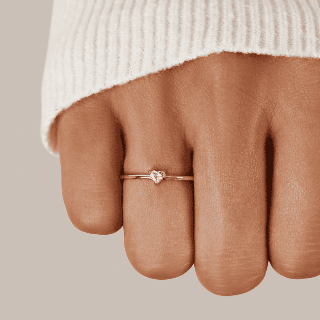Bague Cœur en Cristal Love