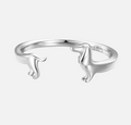 Bague enroulée en forme de teckel – amour pour votre chien