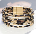 Bracelet enroulé multistratifié boho large