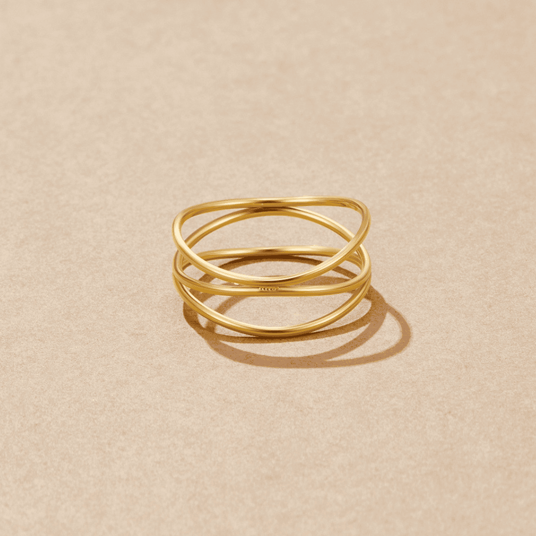 Bague Ikuisuus Loop en Or