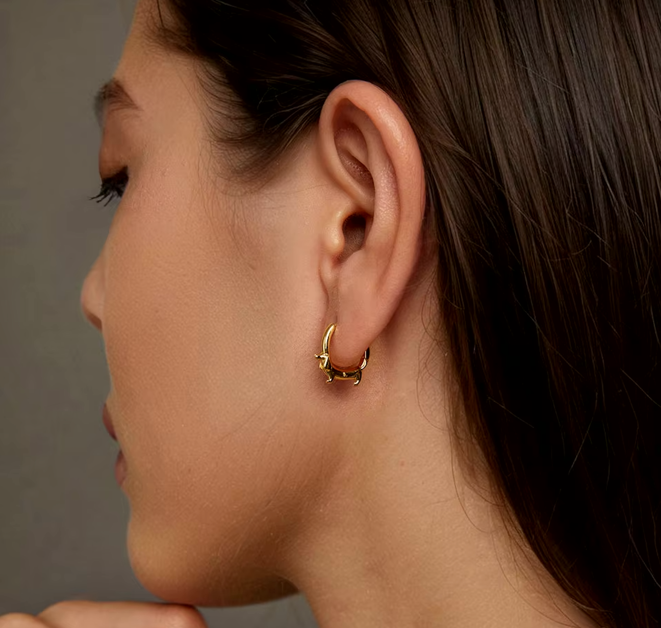Boucles d'oreilles en forme de teckel précieuses – le trésor de la maman chien