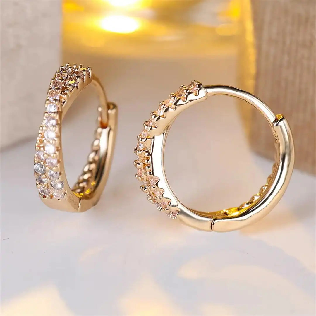 Boucles d'oreilles en zircon vintage