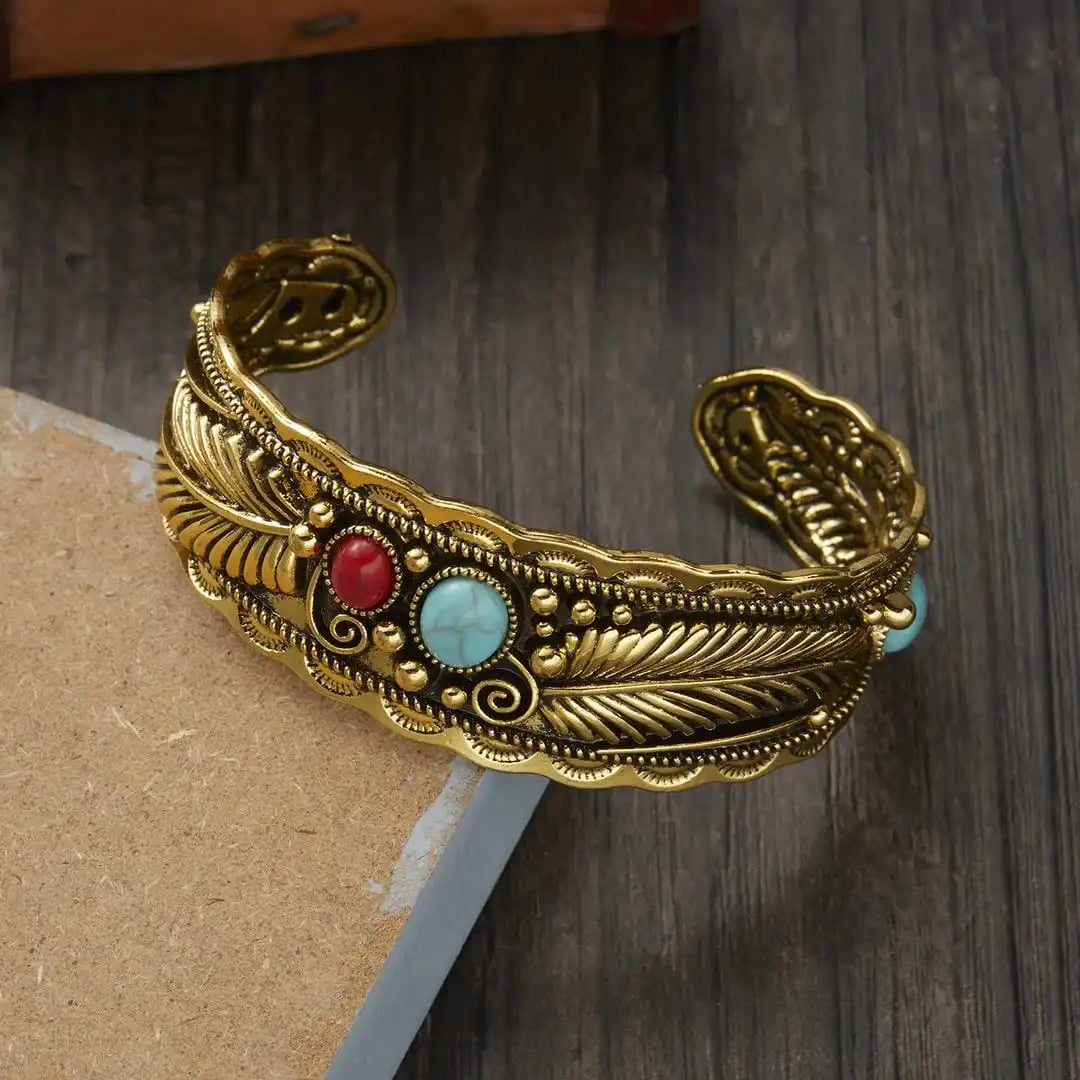 Bracelet en argent doré Mesina Turquoise