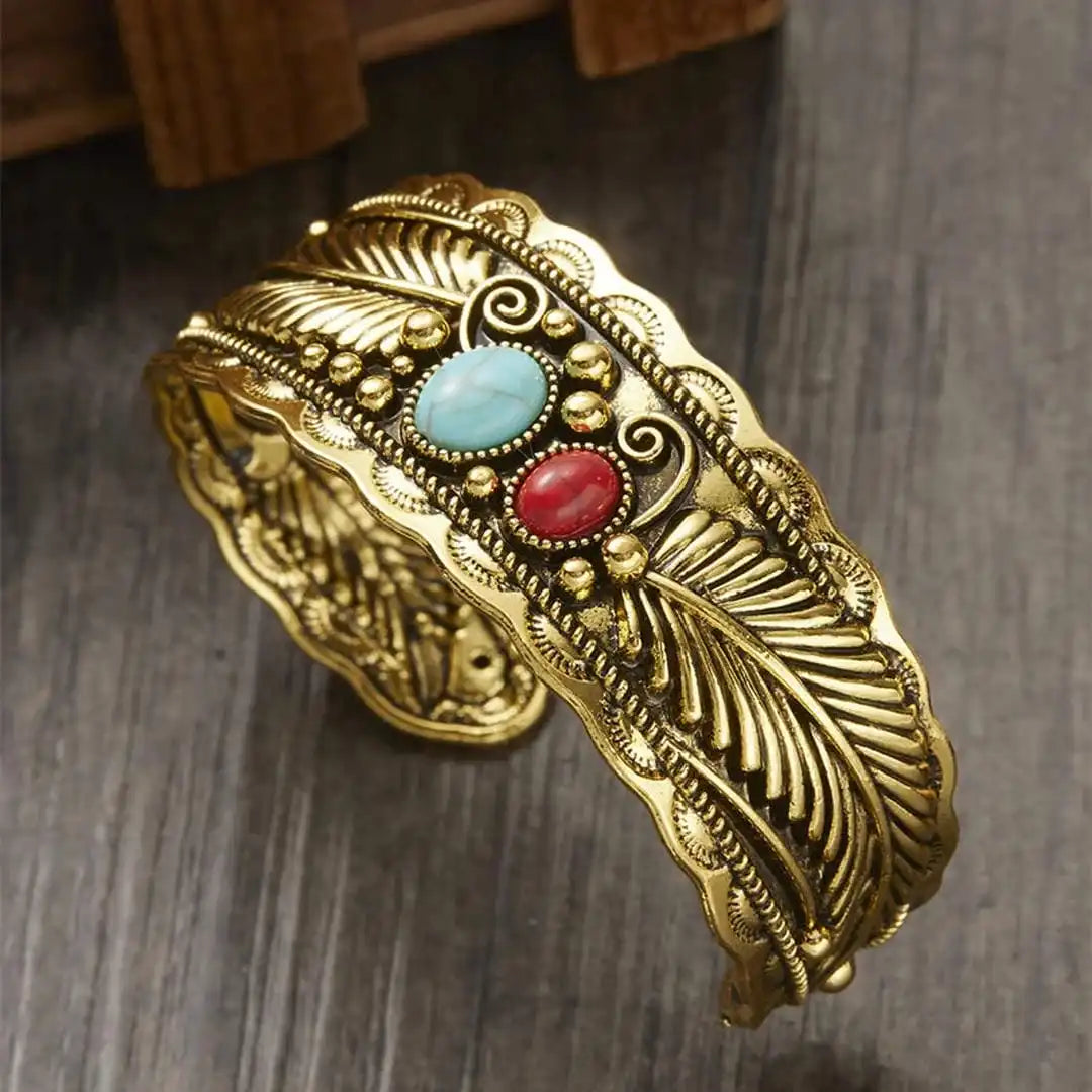 Bracelet en argent doré Mesina Turquoise