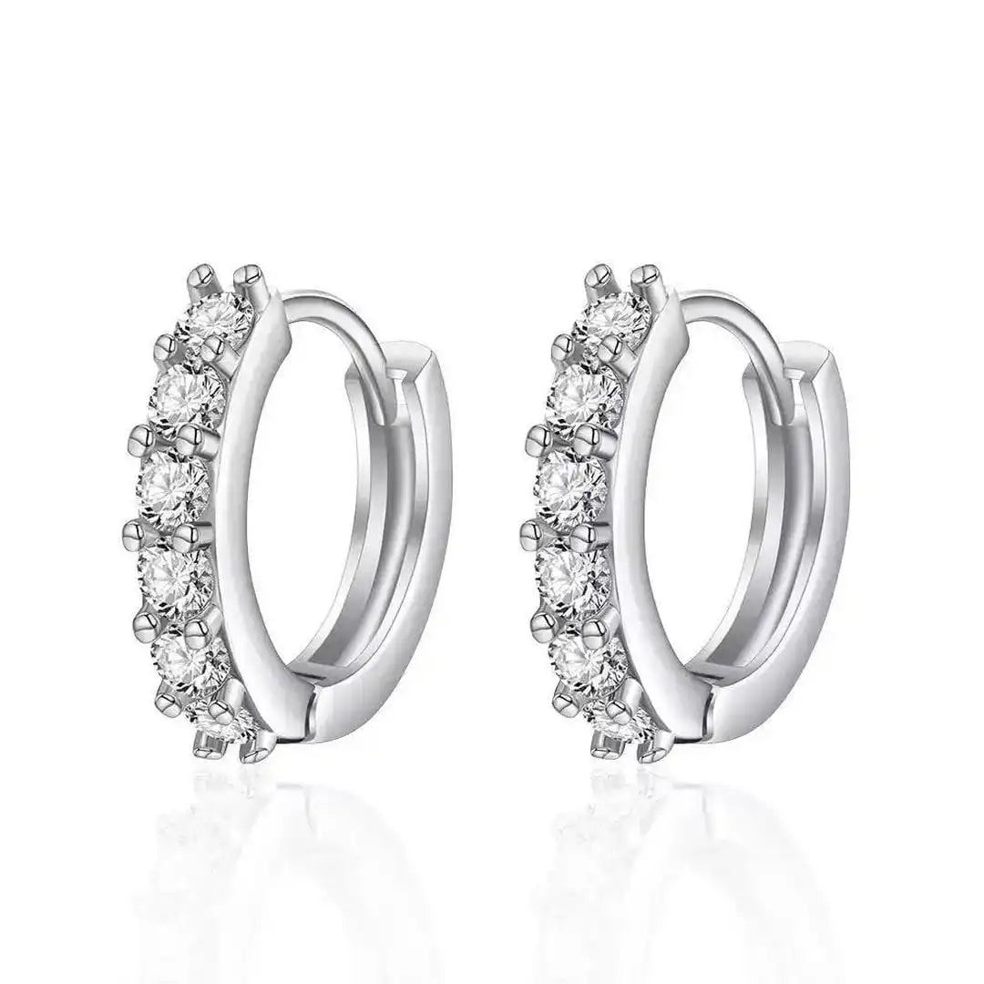 Boucles d'oreilles en mini anneau doré intemporelles