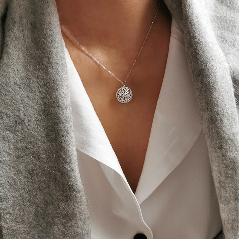 Collier Lavish Sunflower en zirconium