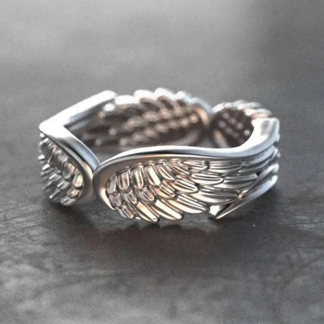 Bague Ajustable Ailes d'Ange Argent