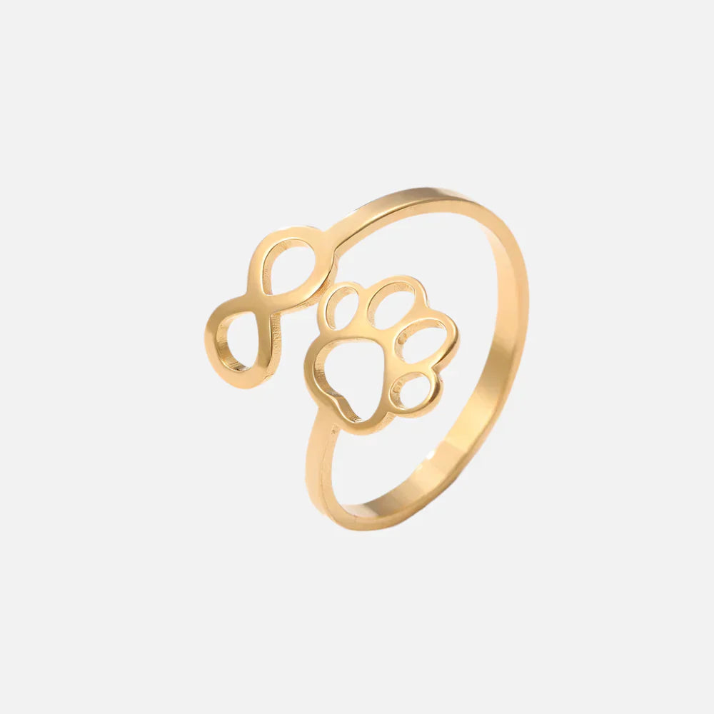 Bague à pattes d'infini réglable – acier inoxydable