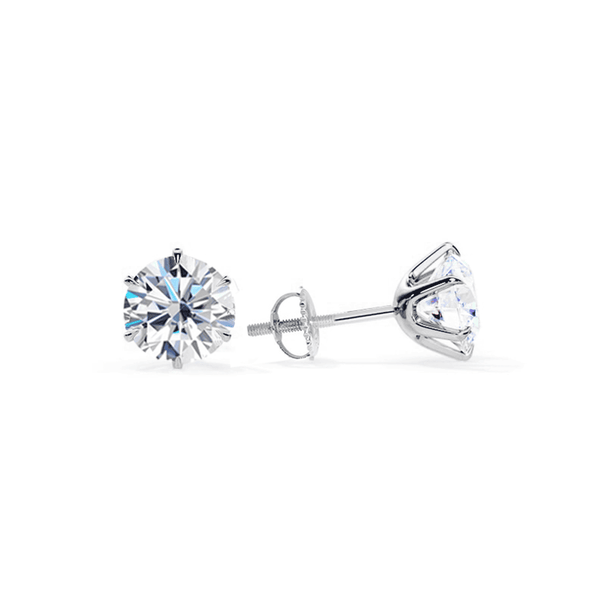 Boucles d'oreilles Chic en or blanc et doré