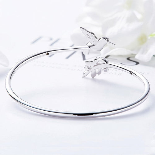 Bague colibri ajustable avec strass