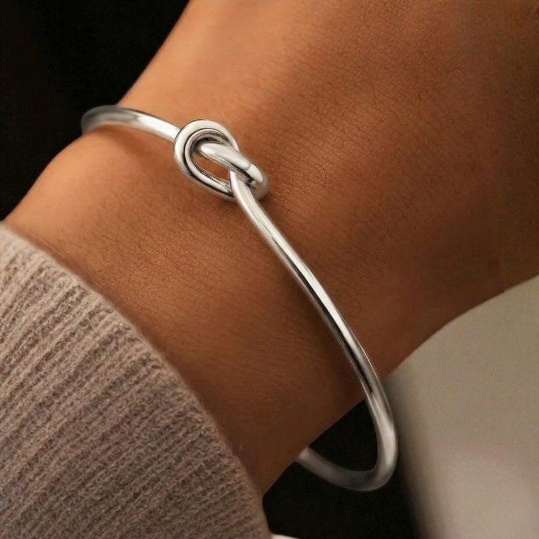 Bracelet réglable en nœud doré