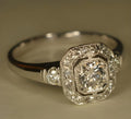 Bague en Argent Cristallin Vintage