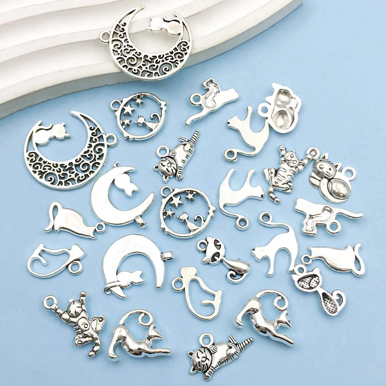 Collection de leurres en argent vintage