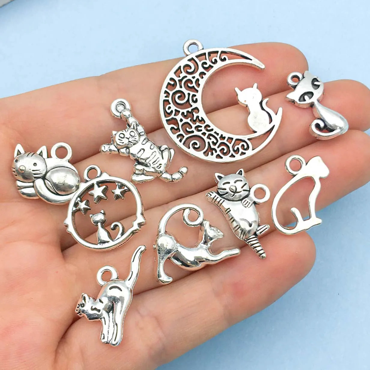 Collection de leurres en argent vintage