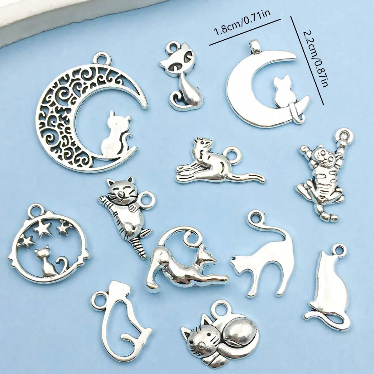 Collection de leurres en argent vintage