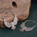 Boucles d'oreilles vintage boho en forme de hibou