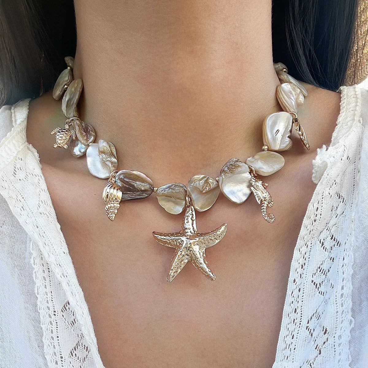 Collier bleu des rêves de l'océan