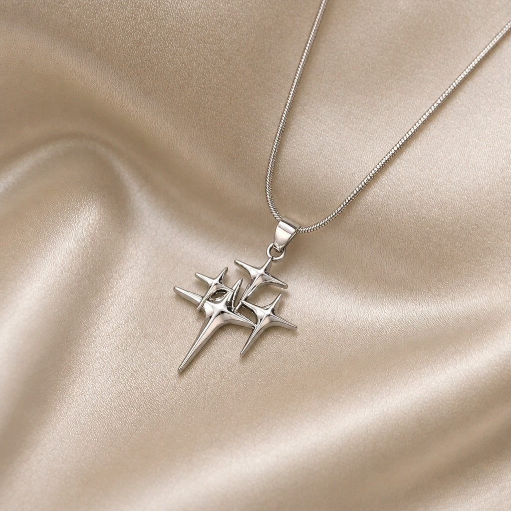 Collier North Tähti en or blanc