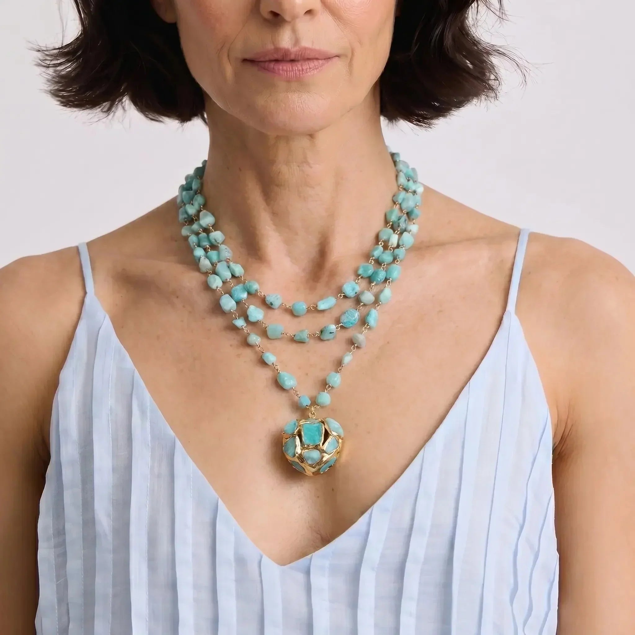 Collier pendentif Aqua Aurora