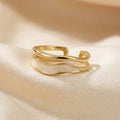 Bague Enveloppante Sculpturale en Or