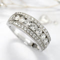 Bague en Pierre Argentée Élégante