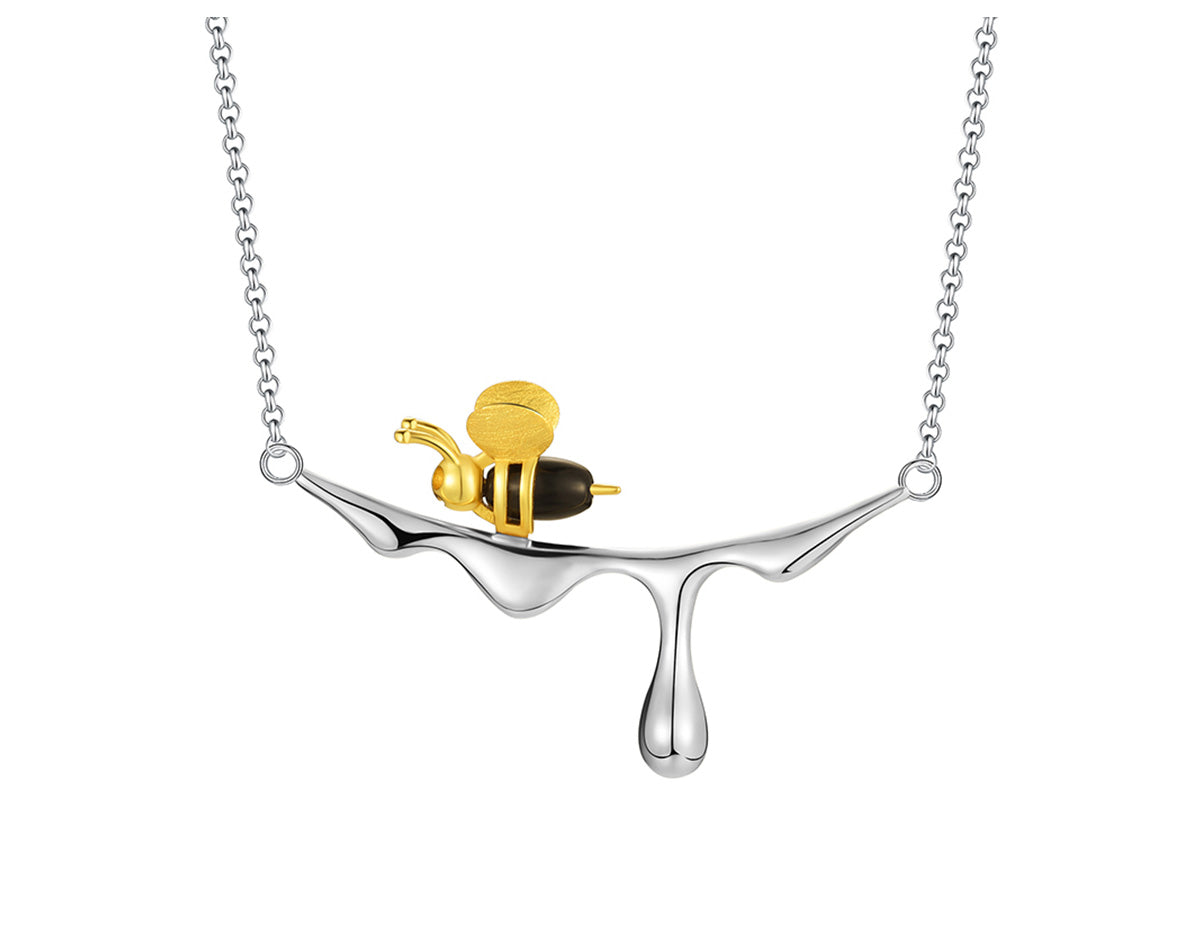 Collier abeille et miel
