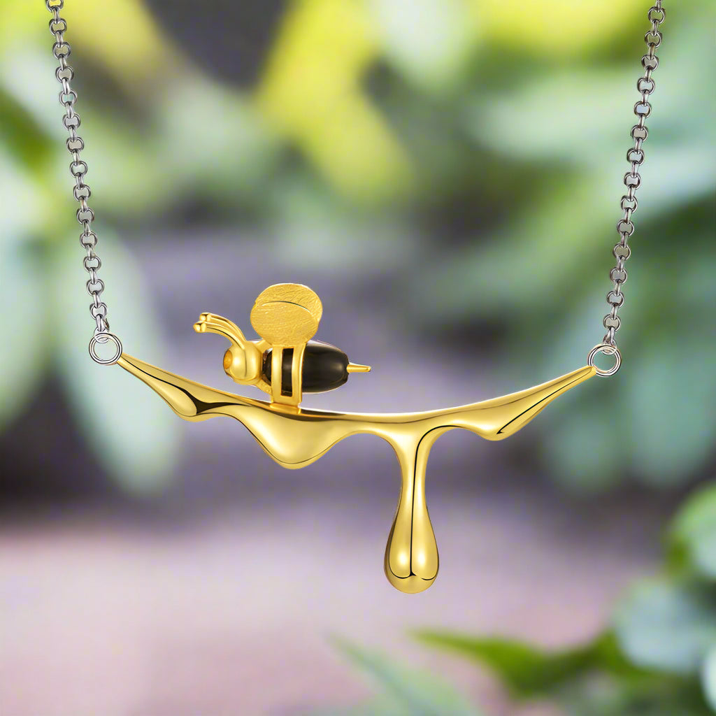 Collier abeille et miel