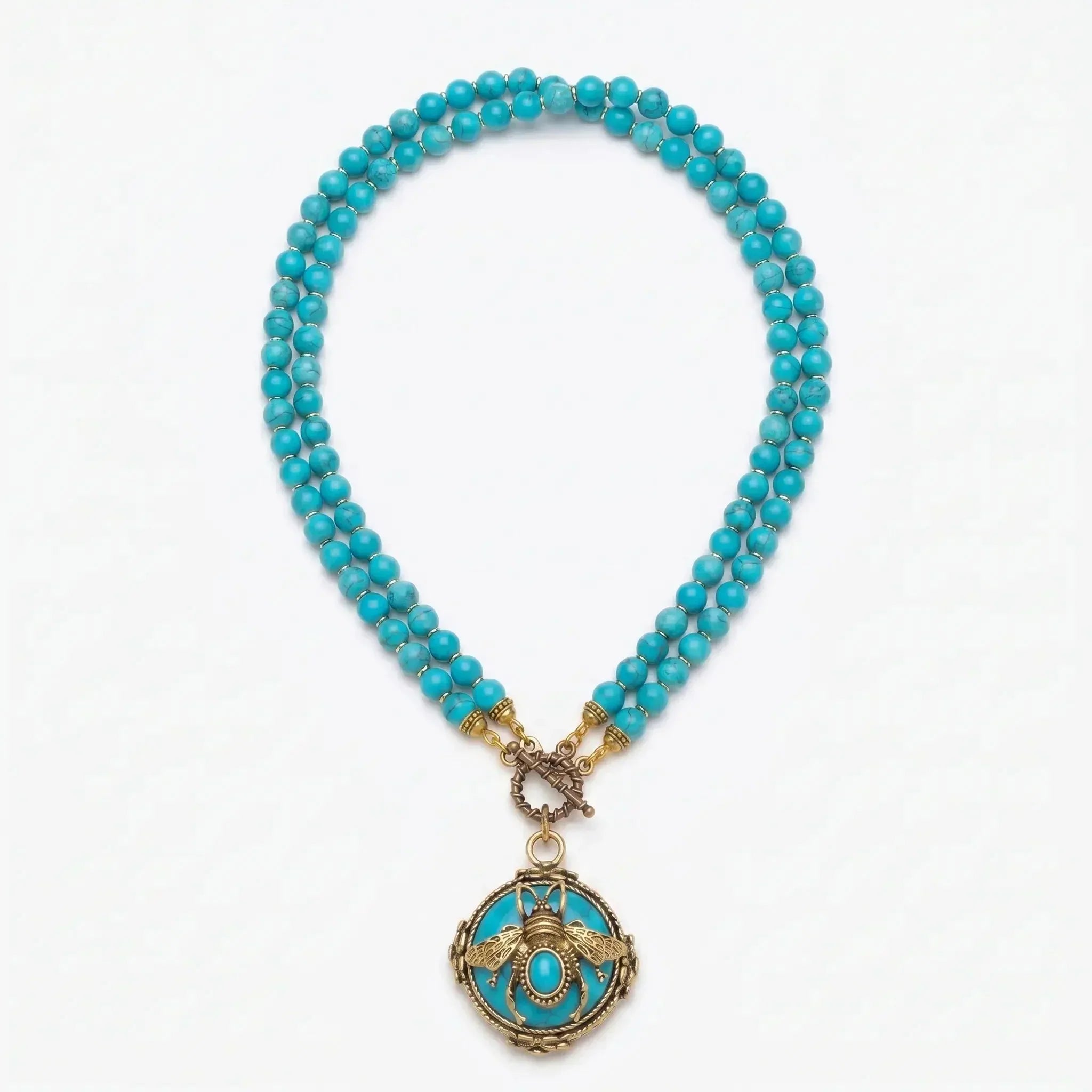 Collier en Agate Naturelle BeeQueen Vintage