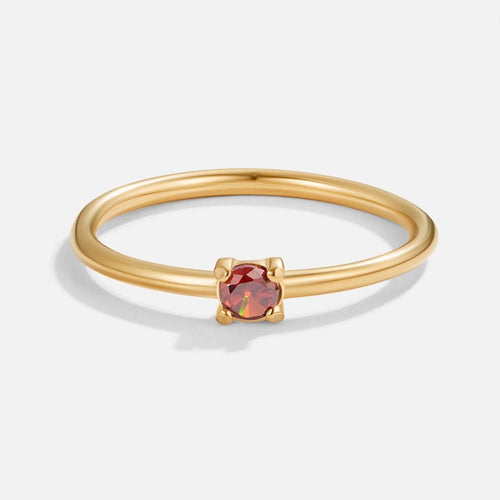 Bague en pierre de naissance unique