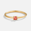 Bague en pierre de naissance unique