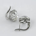 Boucles d'oreilles en argent vintage Zirkonia