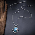 Collier en Pierre Bleue Vintage