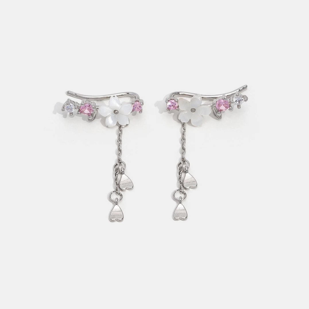 Boucles d'oreilles fleur de cerisier