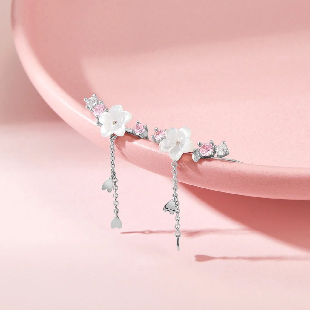 Boucles d'oreilles fleur de cerisier