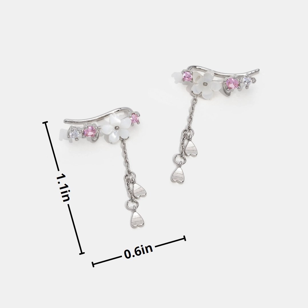 Boucles d'oreilles fleur de cerisier